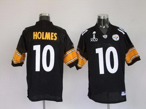 Cheap Pittsburgh Steelers 10 Santonio Holmes black Super Bowl XLV Jerseys For Sale