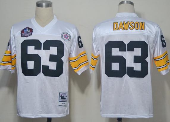 Cheap Pittsburgh Steelers #63 Dermonttt Dawson White Hall of Fame 2012 NFL Jerseys For Sale