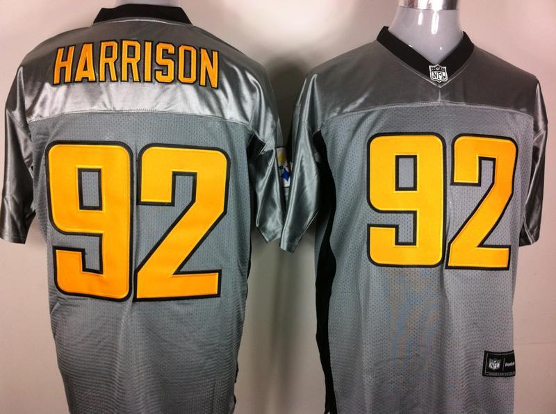 Cheap Pittsburgh Steelers 92 James Harrison Grey Shadow NFL Jerseys For Sale