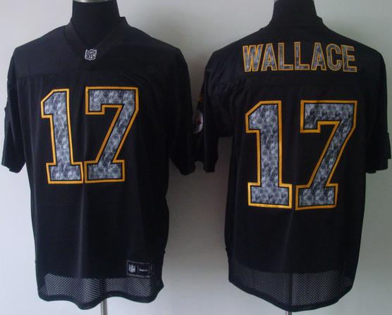 Cheap Pittsburgh Steelers 17 Mike Wallace Black United Sideline Jerseys For Sale