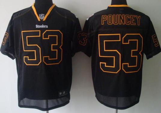Cheap Pittsburgh Steelers 53 Maurkice Pouncey Black Field Shadow Premier Jerseys For Sale