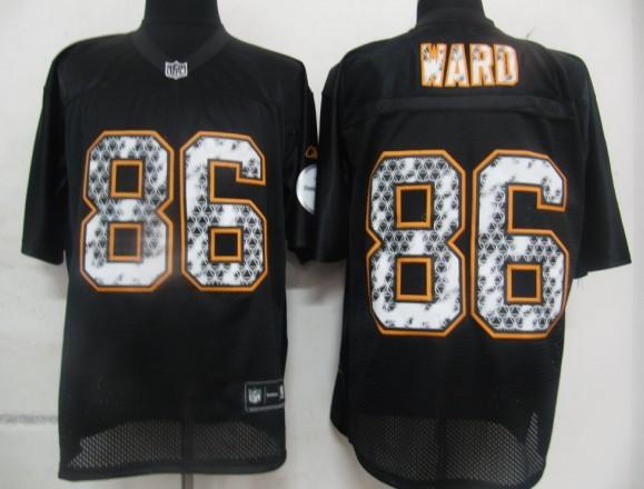 Cheap Pittsburgh Steelers 86 Hines Ward Black United Sideline Jerseys For Sale