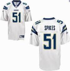 Cheap San Diego Chargers 51 Takeo Spikes White NFL Jersey For Sale