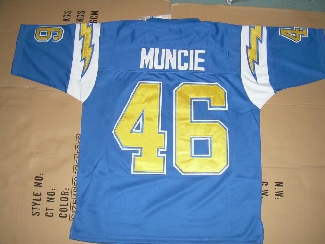 Cheap San Diego Chargers 46 Chuck Muncie Light Blue Throwback Jersey For Sale