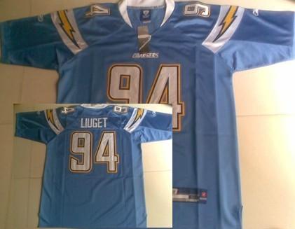 Cheap San Diego Chargers 94 Corey Liuget Light Blue Jersey For Sale