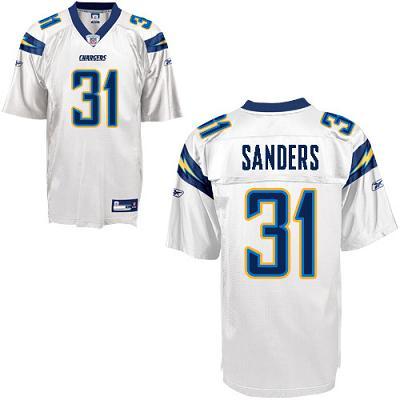 Cheap San Diego Chargers 31 Bob Sanders White Jersey For Sale