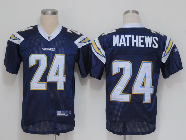 Cheap San Diego Chargers 24 Ryan Mathews Navy Blue NFL Jerseys(V) For Sale