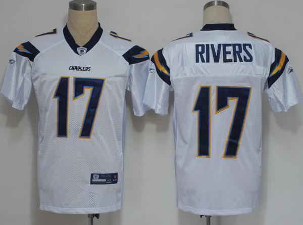 Cheap San Diego Chargers 17 Philip Rivers White NFL Jerseys(V) For Sale