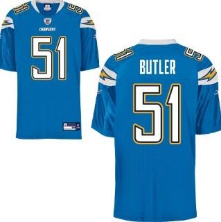 Cheap San Diego Chargers 51 Donald Butler Light Blue Jersey For Sale