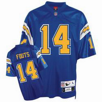 Cheap San Diego Chargers 14 Dan Fouts Team Retired Premier Jersey For Sale