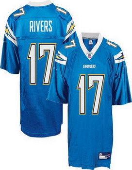 Cheap San Diego Chargers 17 Philip Rivers blue For Sale