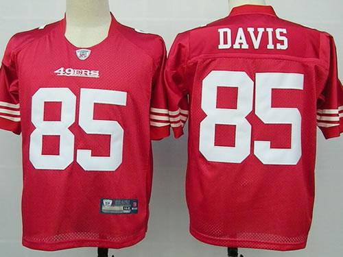 Cheap San Francisco 49ers 85 Vernon Davis Red Jersey For Sale