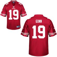 Cheap San Francisco 49ers 19 Ted Ginn Red NFL Jersey For Sale
