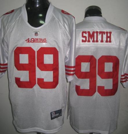Cheap San Francisco 49ers 99 Aldon Smith White NFL Jerseys For Sale