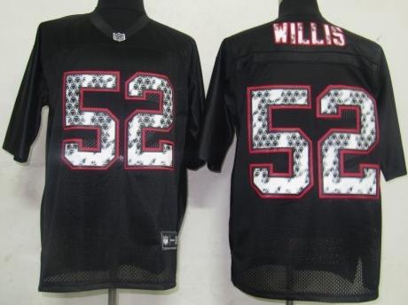 Cheap San Francisco 49ers 52 Patrick Willis Black United Sideline Jerseys For Sale