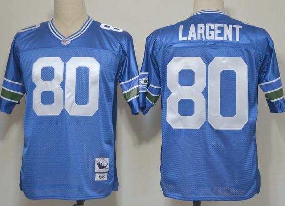 Cheap Seattle Seahawks 80 Largent Blue Throwback NFL Jerseys For Sale