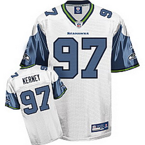 Cheap Seattle Seahawks 97 Patrick Kerney White Football Jersey For Sale