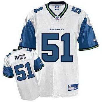 Cheap Seattle Seahawks 51 Lofa Tatupu White Jersey For Sale
