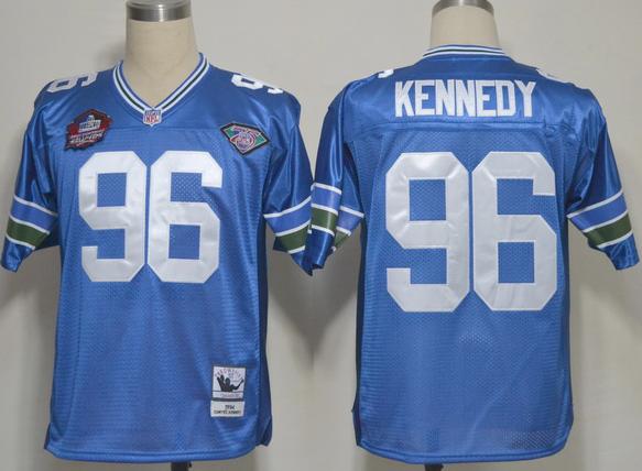 Cheap Seattle Seahawks 96 Kennedy Blue M&N Hall of Fame 2012 NFL Jerseys For Sale