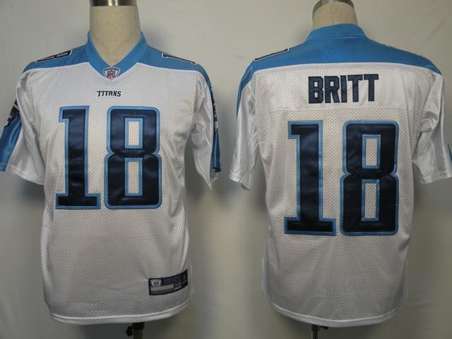 Cheap Tennessee Titans 18 Britt White NFL Jersey For Sale