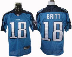 Cheap Tennessee Titans 18 Kenny Britt Jersey LT blue For Sale