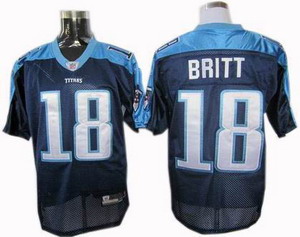 Cheap Tennessee Titans 18 Kenny Britt Jersey DK blue For Sale