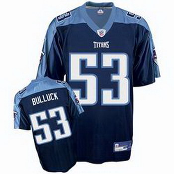 Cheap Tennessee Titans K BULLOCK 53 Dk Blue Jersey For Sale