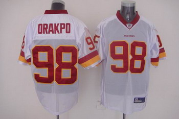Cheap Washington Redskins 98 Brian Orakpo White Jersey For Sale