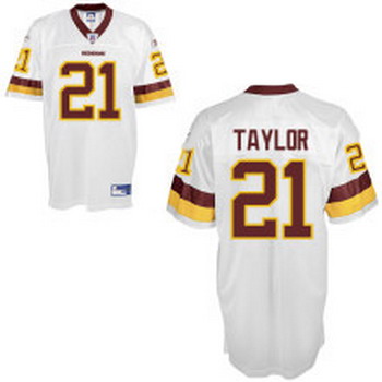 Cheap Washington Redskins 21 S.Taylor White Jersey For Sale