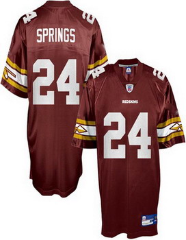 Cheap Washington Redskins 24 Shawn Springs red For Sale