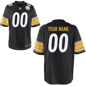 Nike Pittsburgh Steelers Customized Game Team Color Black Nike NFL Jerseys Cheap