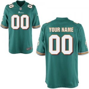 Nike Miami Dolphins Customized Game Team Color Green Nike NFL Jerseys Cheap