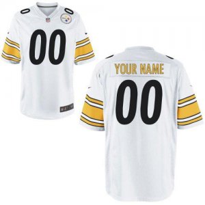 Nike Pittsburgh Steelers Customized Game White Nike NFL Jerseys Cheap