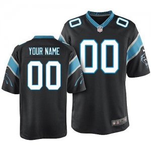 Nike Carolina Panthers Customized Game Black Nike NFL Jerseys Cheap