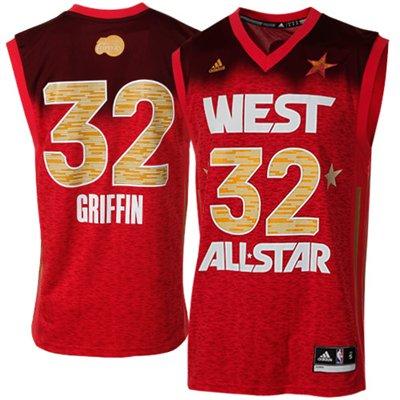 Los Angeles Clippers 32 Blake Griffin 2012 West All Star Red NAB Jerseys Cheap