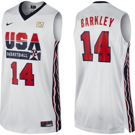 2012 USA Basketball Retro Jerseys #14 Charles Barkley White Cheap