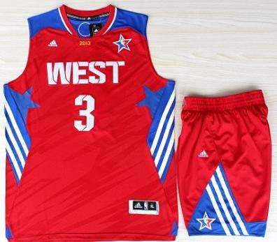 2013 All-Star Western Conference Los Angeles Clippers #3 Chris Paul Red Revolution 30 Swingman NBA Suits Cheap
