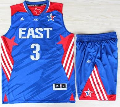 2013 All-Star Eastern Conference Miami Heat 3 Dwyane Wade Blue Revolution 30 Swingman NBA Suits Cheap