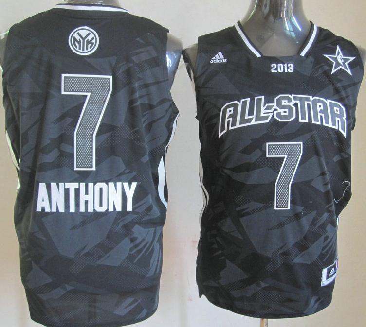 2013 All-Star Eastern Conference 7 Carmelo Anthony Grey Revolution 30 Swingman NBA Jerseys Cheap