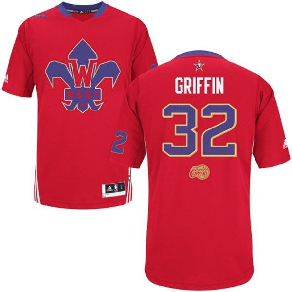 2014 NBA All Star Western Conference Los Angeles Clippers 32 Blake Griffin Red Revolution 30 Swingman Jerseys Cheap