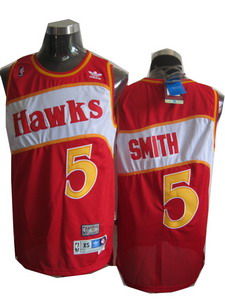 Basketball Jerseys Atlanta Hawks 5 SMITH swingman red Cheap
