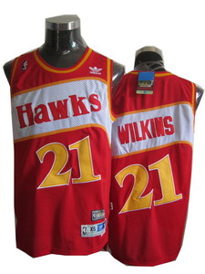 Atlanta Hawks 21 Wilkins Hardwood Classics Throwback Swingman red Cheap