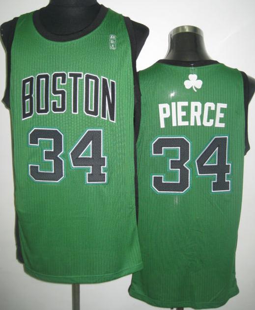 Boston Celtics 34 Paul Pierce Green Revolution 30 NBA Jerseys Black Number Cheap