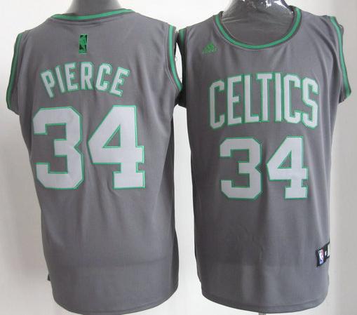 Boston Celtics 34 Paul Pierce Grey Revolution 30 Swingman NBA Jerseys Cheap