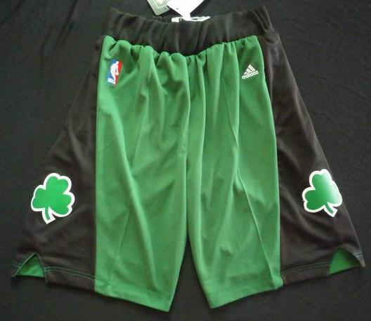 Boston Celtics Green Black Revolution 30 Swingman NBA Shorts Cheap