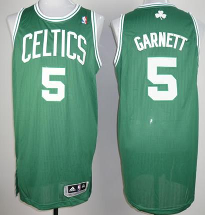 Revolution 30 Boston Celtics 5 Garnett Green NBA Jersey Cheap