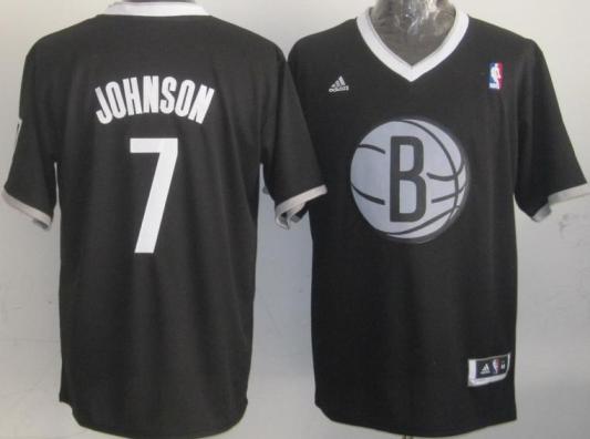 Brooklyn Nets 7 Joe Johnson Black Revolution 30 Swingman NBA Jersey 2013 Christmas Style Cheap