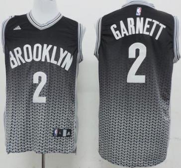 Brooklyn Nets 2 Kevin Garnett Black Drift Fashion NBA jersey Cheap