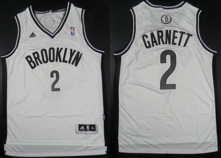 Brooklyn Nets 2 Kevin Garnett White Revolution 30 Swingman NBA Jerseys Cheap