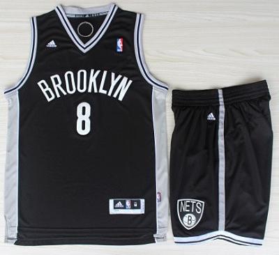 Brooklyn Nets 8 Deron Williams Black Revolution 30 Swingman Jerseys Shorts NBA Suits Cheap